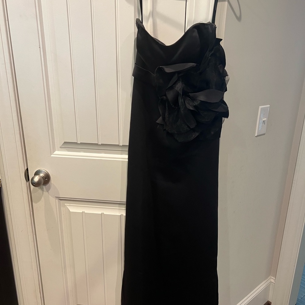 Womens black long gown
